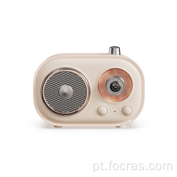 Alto-falante Bluetooth retrô Rádio FM vintage